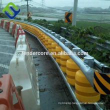 Foam roller highway guardrail